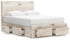 Lawroy Queen Panel Storage Bed - Light Natural (B2310B9)