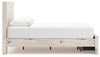 Lawroy Queen Panel Storage Bed - Light Natural
