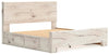 Lawroy King Panel Bed with Storage - Light Natural (B2310B13)