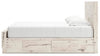 Lawroy King Panel Bed with Storage - Light Natural (B2310B13)
