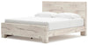 Lawroy King Panel Bed with Storage - Light Natural