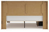 Lawroy King Panel Bed with Storage - Light Natural