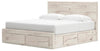 Lawroy King Panel Storage Bed - Light Natural (B2310B14)