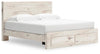 Lawroy King Panel Storage Bed - Light Natural