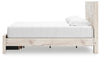 Lawroy King Panel Storage Bed - Light Natural