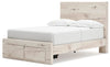 Lawroy Full Panel Storage Bed - Light Natural