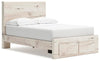 Lawroy Full Panel Storage Bed - Light Natural