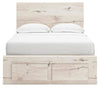 Lawroy Full Panel Storage Bed - Light Natural