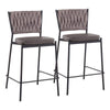 Braided Tania Counter Stool - Set of 2