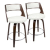 Cecina 24'' Fixed-Height Counter Stool - Set of 2