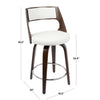 Cecina 24'' Fixed-Height Counter Stool - Set of 2