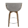 Curvini 24'' Fixed Height Counter Stool - Set of 2