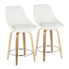 Diana 24" Fixed-Height Counter Stool - Set of  2