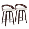 Grotto 24" Fixed-Height Counter Stool - Set of 2