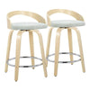 Grotto 24" Fixed-Height Counter Stool - Set of 2