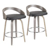 Grotto 24" Fixed-Height Counter Stool - Set of 2