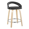 Grotto Upholstered 24" Fixed-Height Counter Stool - Set of 2