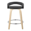 Grotto Upholstered 24" Fixed-Height Counter Stool - Set of 2