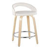 Grotto Upholstered 24" Fixed-Height Counter Stool - Set of 2