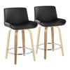 Santi 24" Fixed-Height Counter Stool - Set of 2