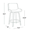 Santi 24" Fixed-Height Counter Stool - Set of 2