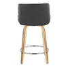 Santi 24" Fixed-Height Counter Stool - Set of 2