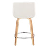 Santi 24" Fixed-Height Counter Stool - Set of 2