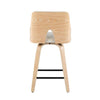 Stella 24" Fixed-Height Counter Stool - Set of 2