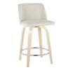 Toriano 24" Fixed-Height Counter Stool - Set of 2