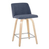 Toriano 24" Fixed-Height Counter Stool - Set of 2