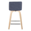 Toriano 24" Fixed-Height Counter Stool - Set of 2