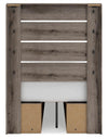 Graystorm Twin Panel Bed with Storage