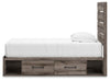Graystorm Twin Panel Bed with Storage