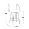 Fran 25" Fixed-Height Counter Stool - Set of 2