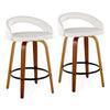 Grotto Upholstered 26" Fixed-Height Counter Stool - Set of 2