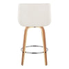 Santi 25" Fixed-Height Counter Stool - Set of 2