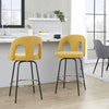 Ava Upholstered 26" Fixed-Height Counter Stool - Set of 2