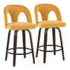Ava Upholstered 26" Fixed-Height Counter Stool - Set of 2