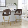 Ava Upholstered 26" Fixed-Height Counter Stool - Set of 2