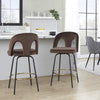 Ava Upholstered 26" Fixed-Height Counter Stool - Set of 2