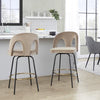 Ava Upholstered 26" Fixed-Height Counter Stool - Set of 2