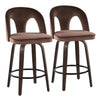 Ava Upholstered 26" Fixed-Height Counter Stool - Set of 2