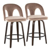 Ava Upholstered 26" Fixed-Height Counter Stool - Set of 2