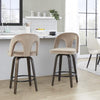 Ava Upholstered 26" Fixed-Height Counter Stool - Set of 2