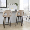 Ava Upholstered 26" Fixed-Height Counter Stool - Set of 2
