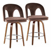 Ava Upholstered 26" Fixed-Height Counter Stool - Set of 2