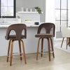 Ava Upholstered 26" Fixed-Height Counter Stool - Set of 2