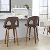 Ava Upholstered 26" Fixed-Height Counter Stool - Set of 2
