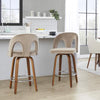 Ava Upholstered 26" Fixed-Height Counter Stool - Set of 2