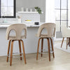 Ava Upholstered 26" Fixed-Height Counter Stool - Set of 2